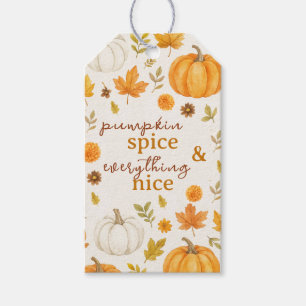 Étiquettes-cadeau Motif Citrouille mignon Thanksgiving
