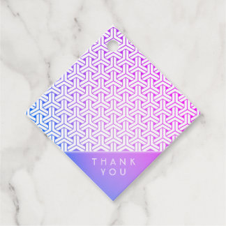 Étiquettes Cadeau Motif de kimono en carapace de tortue Bishamon Éti