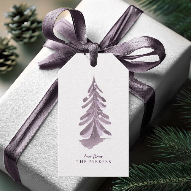 Étiquettes-cadeau Motif de Noël violet #10 ID1009 (Créateur téléchargé)