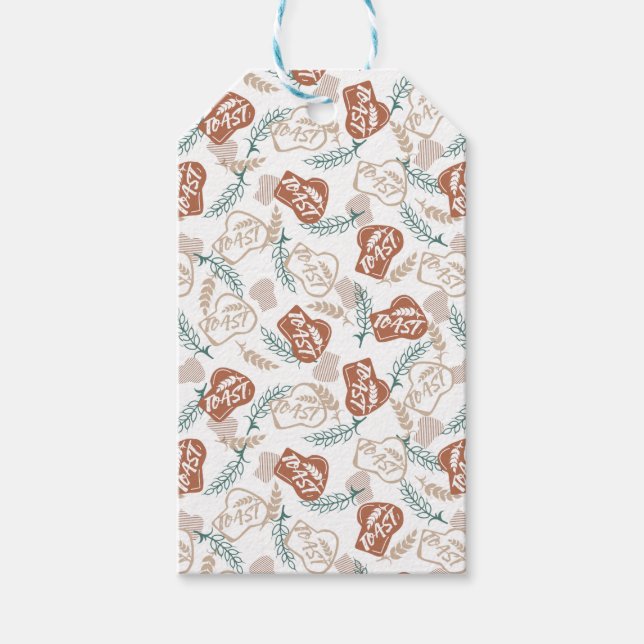 Étiquettes-cadeau Motif de pain grillé (Devant)