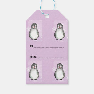 Étiquettes-cadeau Motif de pingouin