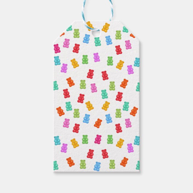 Étiquettes-cadeau Motif d'ours gommé (Devant)