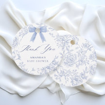 Motif floral vintage Blue Bow