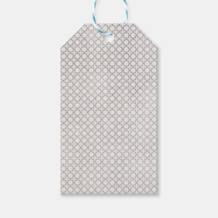 Étiquettes-cadeau Motif géométrique beige islamique