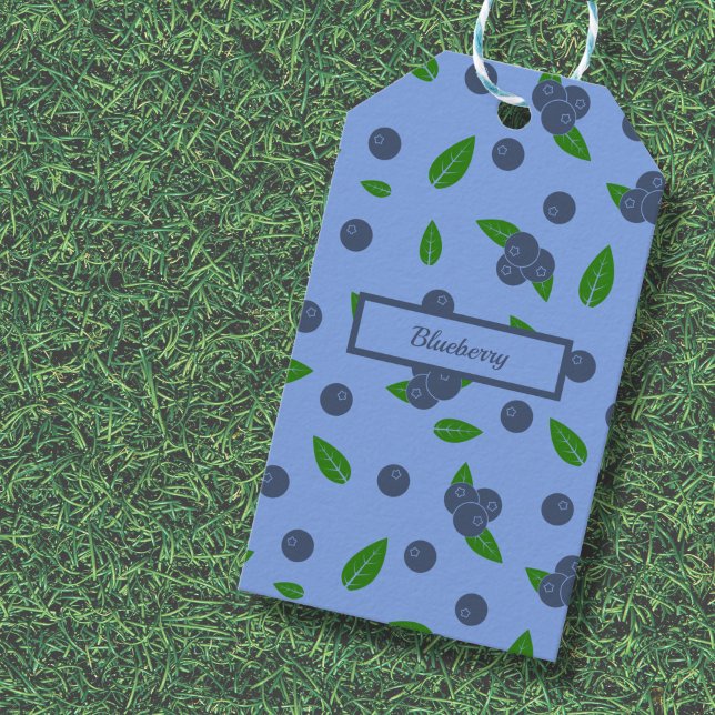 Étiquettes-cadeau motif Myrtilles (Blueberry Gift Tag)