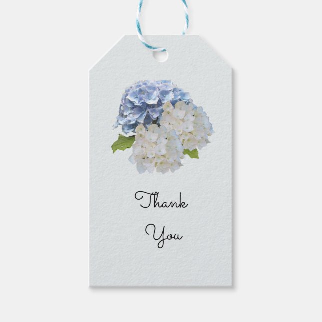 Étiquettes-cadeau Mots-clés Cadeau Merci Hydrangea (Devant)