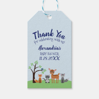 Étiquettes-cadeau Mots clés de la création des bois - Animaux forest