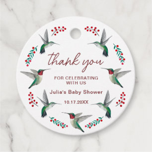 Étiquettes Cadeau Mots clés de préférence Baby shower de colibri