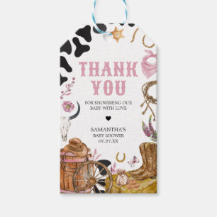 Étiquettes-cadeau Mots clés Western Cowgirl Baby shower Favoriser