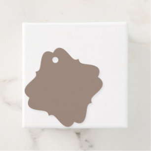 Étiquettes Cadeau mur marron avec