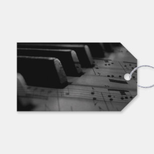 Étiquettes-cadeau Music Piano Keys