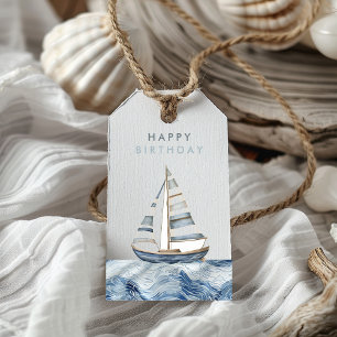 Étiquettes-cadeau Nautique voilier