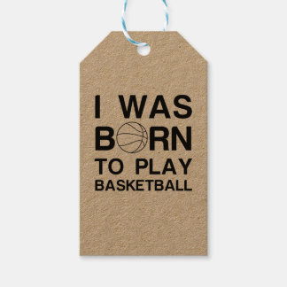 Étiquettes-cadeau Né pour jouer au basket