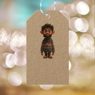 Étiquettes-cadeau Nice Guy Christmas Elf Kraft Tags cadeaux