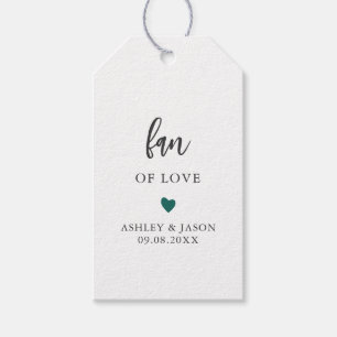 Étiquettes-cadeau N'importe quel fan de couleur de l'amour, Fan Fave
