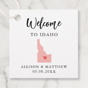Étiquettes Cadeau N'Importe Quel Sac D'Accueil Mariage Idaho Couleur