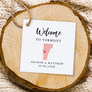 Étiquettes Cadeau N'importe quel sac de bienvenue Mariage Vermont co