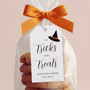 Étiquettes-cadeau No Tricks just Traite Happy Halloween