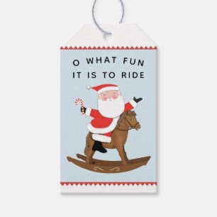 Étiquettes-cadeau Noël Amoureux des Chevaux