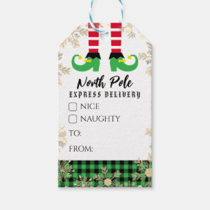 Étiquettes-cadeau Noël au Pôle Nord
