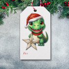 Noël de l'Alligator vert du mignon Père Noël