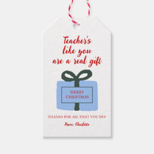 Étiquettes-cadeau Noël de l'enseignant