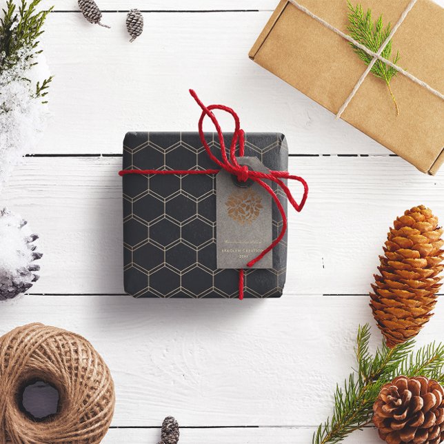 Étiquettes-cadeau Noël d'entreprise moderne et élégant (Créateur téléchargé)