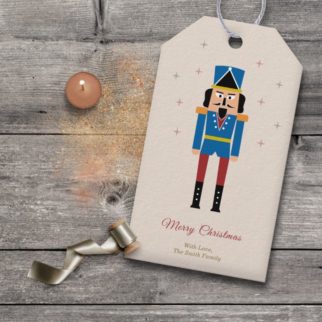Étiquettes-cadeau Noël des noisettes (Nutcracker Christmas Gift Tag)