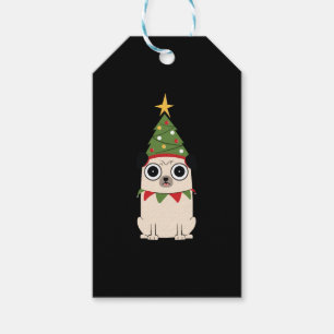 Étiquettes-cadeau Noël du chien