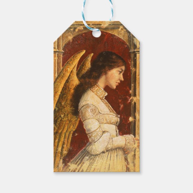 Étiquettes-cadeau Noël Fresco Angel (Devant)