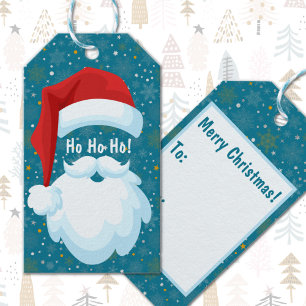 Étiquettes-cadeau Noël gras Customisé Père Noël