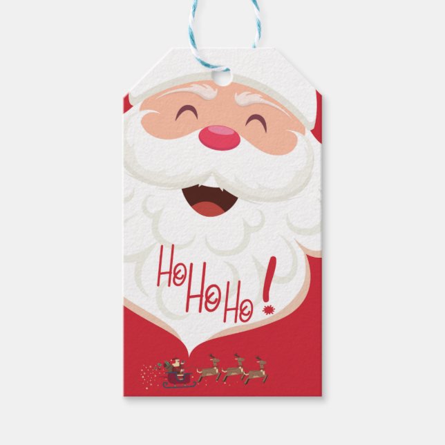 Étiquettes-cadeau noël hohoho (Devant)