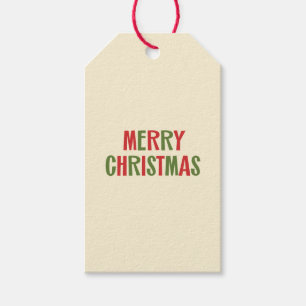 Étiquettes-cadeau Noël minimaliste moderne rétro du milieu du siècle