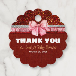 Étiquettes Cadeau Noël Père Noël Baby shower Merci