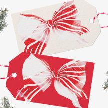 Noël Plaid à la Menthe Poivrée Noué avec un Ruban 