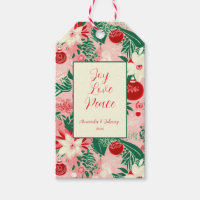 Noël rose rouge floral