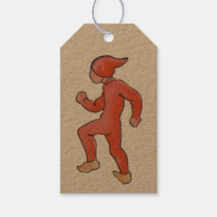 Étiquettes-cadeau Noël Vintage avec Elf - Tomte