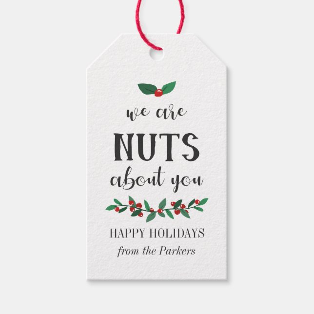 Étiquettes-cadeau Noix à propos de vous Noël Twigs (Devant)