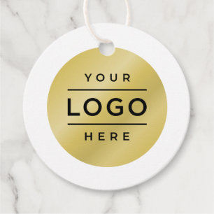 Étiquettes Cadeau Nom commercial personnalisé et logo de l'entrepris