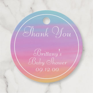 Étiquettes Cadeau Nom de la Personnaliser, date, événement Rainbow M