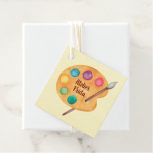 Étiquettes Cadeau Nom de l'artiste personnalisé - Salon des professe