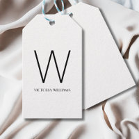 Nom de monogramme minimaliste blanc moderne