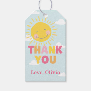 Étiquettes-cadeau Notre Fête D'Anniversaire Rose De Petit Soleil N'