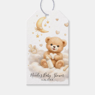 Étiquettes-cadeau Nous pouvons à peine attendre l'ours en peluche Ba