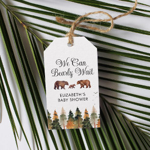 Étiquettes-cadeau Nous pouvons attendre avant l'automne Baby shower 