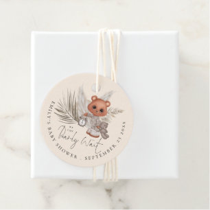 Étiquettes Cadeau Nous pouvons attendre Boho Chic Merci Baby shower