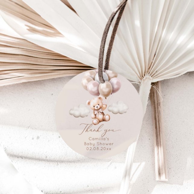Étiquettes Cadeau Nous Pouvons Attendre L'Ours Avec Le Baby shower D (Créateur téléchargé)
