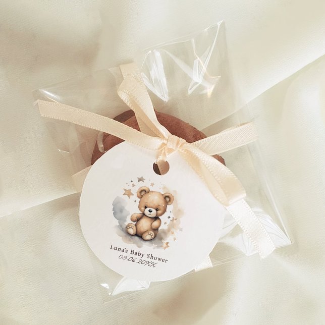 Étiquettes Cadeau Nous pouvons attendre un Baby shower neutre pour l (Créateur téléchargé)