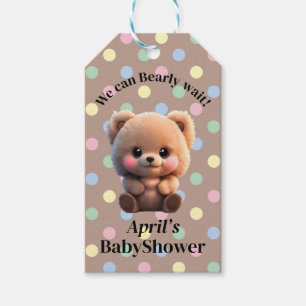 Étiquettes-cadeau Nous pouvons Bearly Wait Baby shower ours en peluc