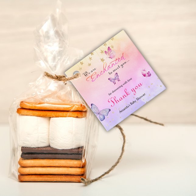 Étiquettes Cadeau Nous Sommes Enchantés De Vous Rencontrer Baby show (Créateur téléchargé)